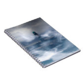 Vuurtoren in de storm - Oostzee-Zee Notitieboek (Rechterzijde)