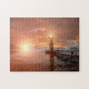 Vuurtoren in de Sunset Legpuzzel