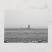 Vuurtoren in de verte briefkaart (Achterkant)