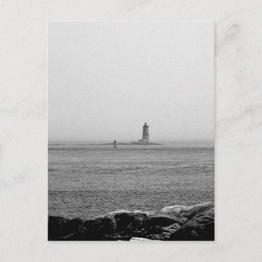 Vuurtoren in de verte briefkaart (Voorkant)
