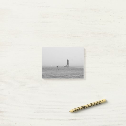 Vuurtoren in de verte post-it® notes (Op bureau)