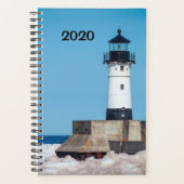 vuurtoren in de winter van 2023 - Duluth, MN Planner (Voorkant)