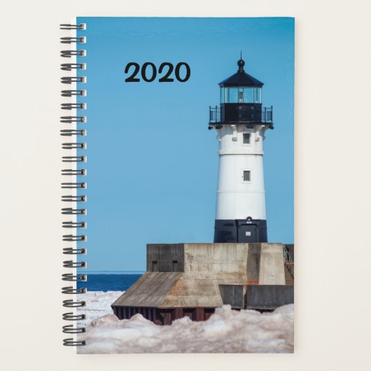 vuurtoren in de winter van 2023 - Duluth, MN Planner (Voorkant)