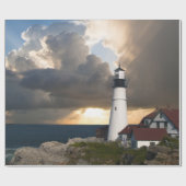 vuurtoren in een Storm Cadeaupapier (Vlak)