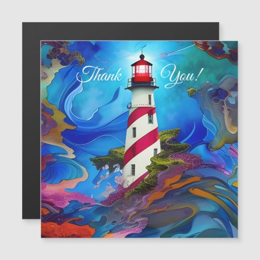 Vuurtoren in een Storm Dank u (Voorkant / Achterkant)