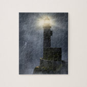 vuurtoren in een Storm Legpuzzel (Verticaal)