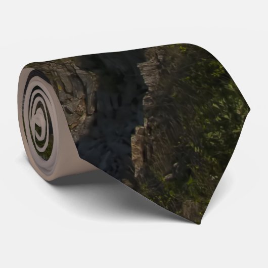 vuurtoren in een Storm Stropdas (Opgerold)