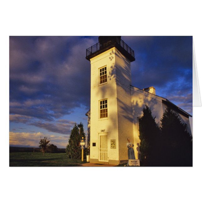 Vuurtoren in Escanaba UP Michigan (Voorkant Horizontaal)