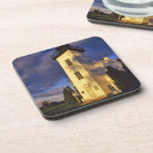 vuurtoren in Escanaba UP Michigan Drankjes Onderzetter (Linkerzijde)