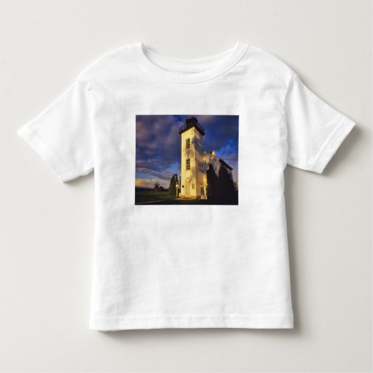 vuurtoren in Escanaba UP Michigan Kinder Shirts (Voorkant)