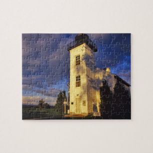 vuurtoren in Escanaba UP Michigan Legpuzzel
