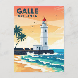 Vuurtoren in Galle Sri Lanka Reizen Briefkaart