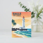 Vuurtoren in Galle Sri Lanka Reizen Briefkaart (Staand voorkant)