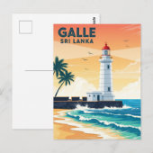 Vuurtoren in Galle Sri Lanka Reizen Briefkaart (Voorkant / Achterkant)