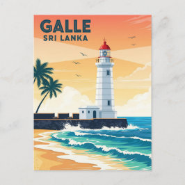 Vuurtoren in Galle Sri Lanka Reizen Briefkaart
