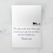 vuurtoren in Glas in lood Bedankkaart (Binnen)