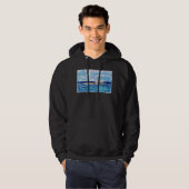 Vuurtoren in het blauw hoodie (Voorkant volledig)