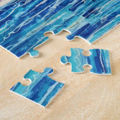 Vuurtoren in het blauw legpuzzel (Zijkant)