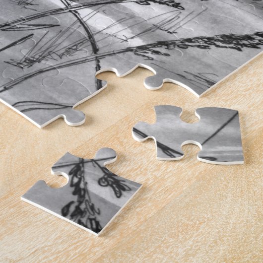 vuurtoren in het Storm Legpuzzel (Zijkant)