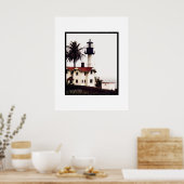 vuurtoren in kleur poster (Keuken)
