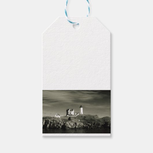 vuurtoren in Maine Cadeaulabel (Voorkant)