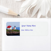 vuurtoren in Maine Etiket (Insitu)