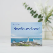 Vuurtoren in Newfoundland, Canada Briefkaart (Staand voorkant)