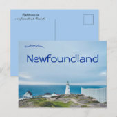 Vuurtoren in Newfoundland, Canada Briefkaart (Voorkant / Achterkant)