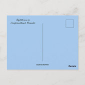 Vuurtoren in Newfoundland, Canada Briefkaart (Achterkant)