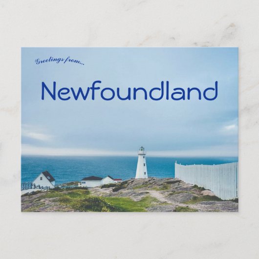 Vuurtoren in Newfoundland, Canada Briefkaart (Voorkant)