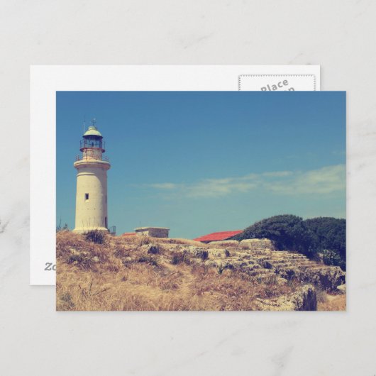 vuurtoren in Paphos Briefkaart (Voorkant / Achterkant)