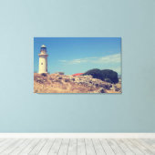 vuurtoren in Paphos Canvas Afdruk (Insitu (Houten vloer))