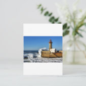 vuurtoren in Porto Briefkaart (Staand voorkant)