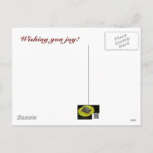 vuurtoren in Sneeuwkerst Feestdagenkaart (Achterkant)