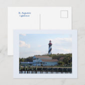 Vuurtoren in St. Augustine 2 Briefkaart (Voorkant / Achterkant)