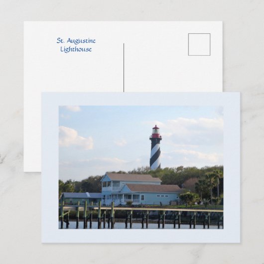 Vuurtoren in St. Augustine 2 Briefkaart (Voorkant / Achterkant)