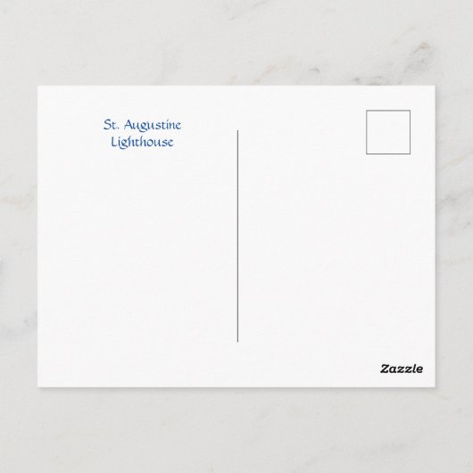 Vuurtoren in St. Augustine 2 Briefkaart (Achterkant)