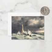 vuurtoren in Stora Balt Notitiekaartje (Voorkant / Achterkant in situ)