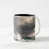 vuurtoren in Stora Balt Tweekleurige Koffiemok (Voorkant rechts)