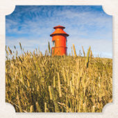 vuurtoren in Stykkisholmur, IJsland Kartonnen Onderzetters (Voorkant)