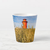 vuurtoren in Stykkisholmur, IJsland Latte Mok (Voorkant)