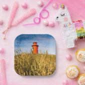 vuurtoren in Stykkisholmur, IJsland Papieren Bordje (Feest)