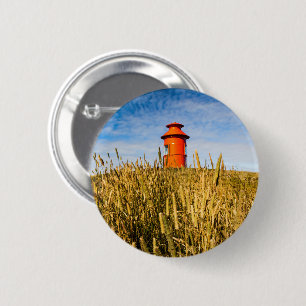 vuurtoren in Stykkisholmur, IJsland Ronde Button 5,7 Cm