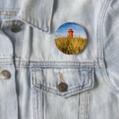 vuurtoren in Stykkisholmur, IJsland Ronde Button 5,7 Cm (In situ)