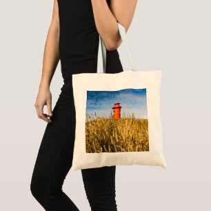 vuurtoren in Stykkisholmur, IJsland Tote Bag