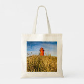 vuurtoren in Stykkisholmur, IJsland Tote Bag (Achterkant)