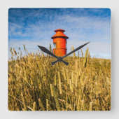 vuurtoren in Stykkisholmur, IJsland Vierkante Klok (Voorkant)