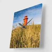 vuurtoren in Stykkisholmur, IJsland Vierkante Klok (Hoek)