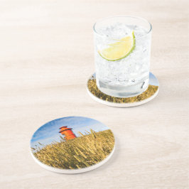 vuurtoren in Stykkisholmur, IJsland Zandsteen Onderzetter