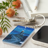 Vuurtoren in Twilight Sleutelhanger (Voorkant Rechts)